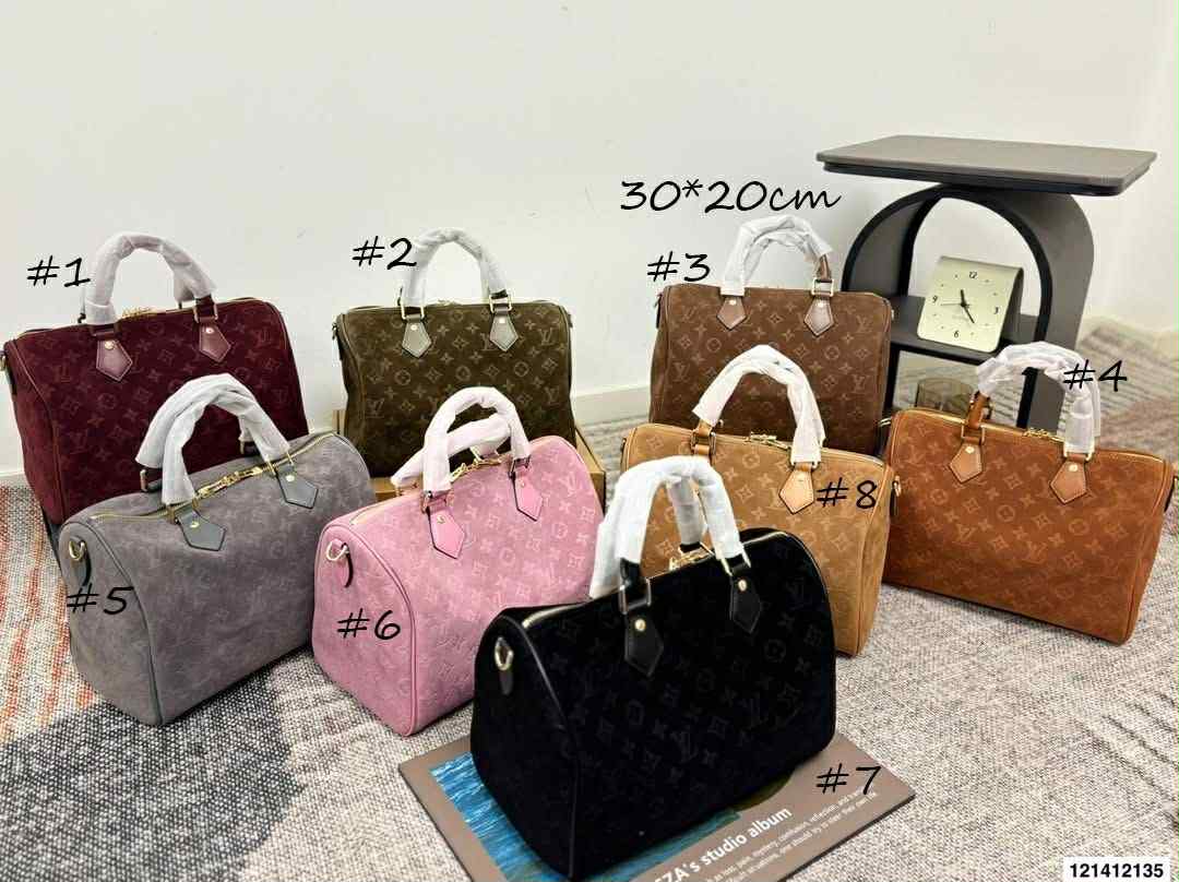 Suede Speed Lv Bag