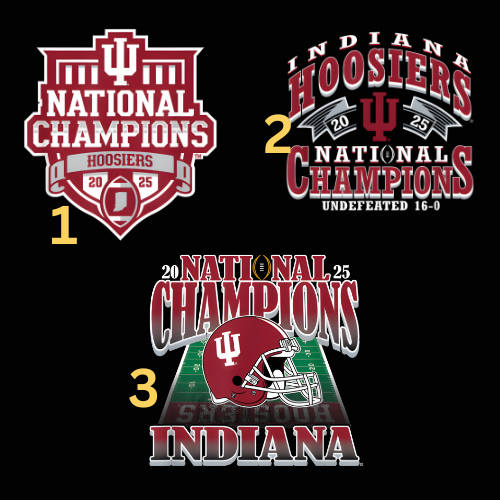 Hoosiers Champions Waterproof Stickers