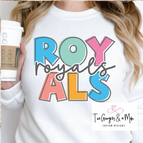Colorful Royals Sweatshirt/T-shirt