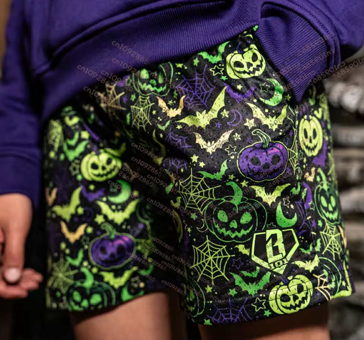 Baseball Life 101 Halloween Shorts