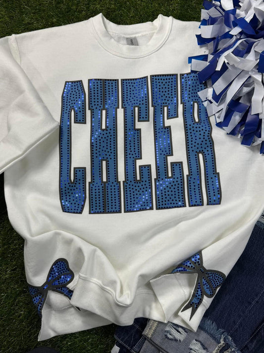 Custom Spangle Side Bows Sweatshirt