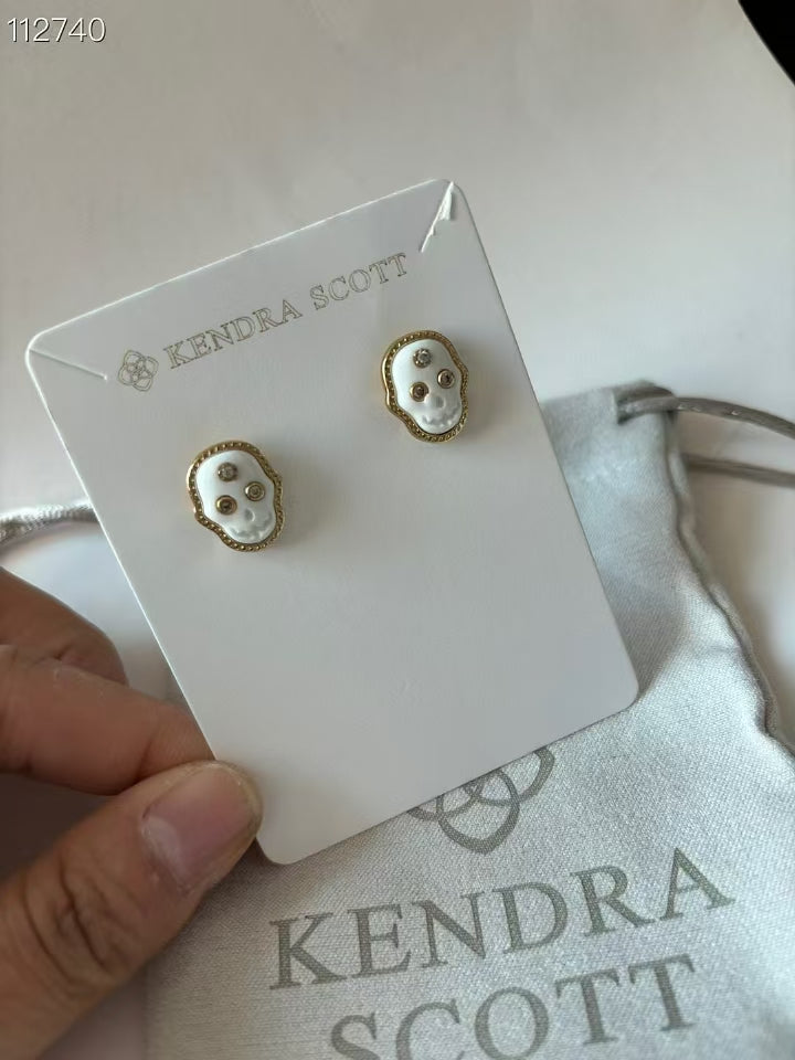 KS Skull Necklace & Earring Set