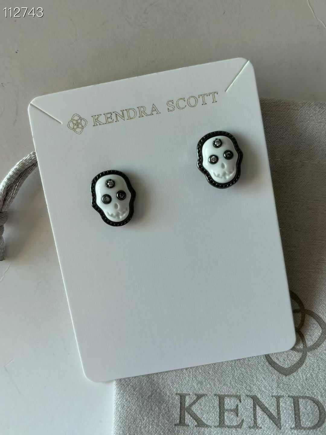 KS Skull Necklace & Earring Set
