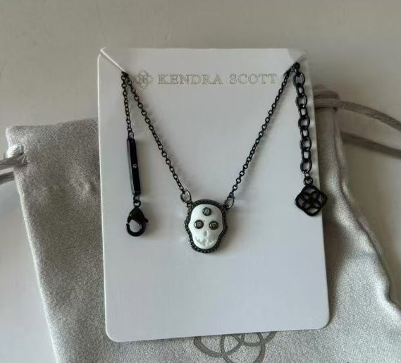 KS Skull Necklace & Earring Set