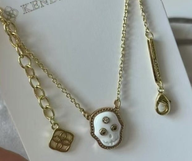 KS Skull Necklace & Earring Set