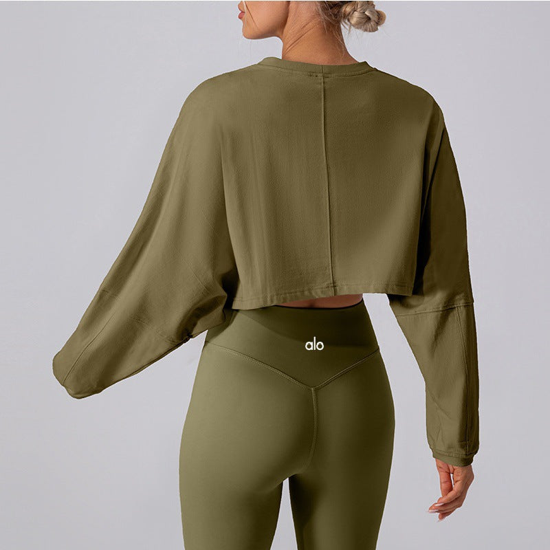 A Leggings and Cropped Sweater Dupe Set