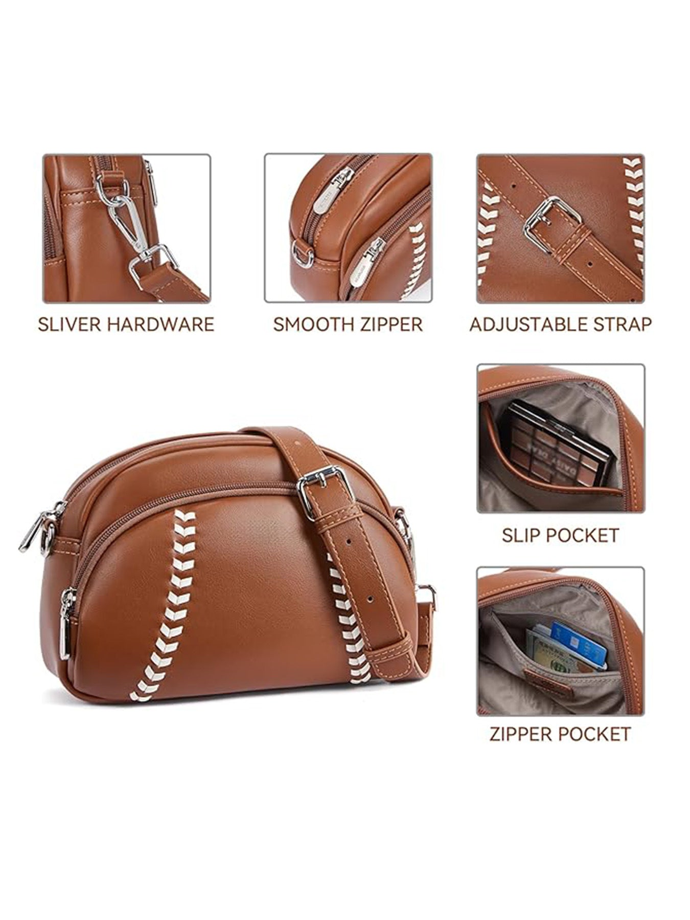 Baseball Crossbody Purse