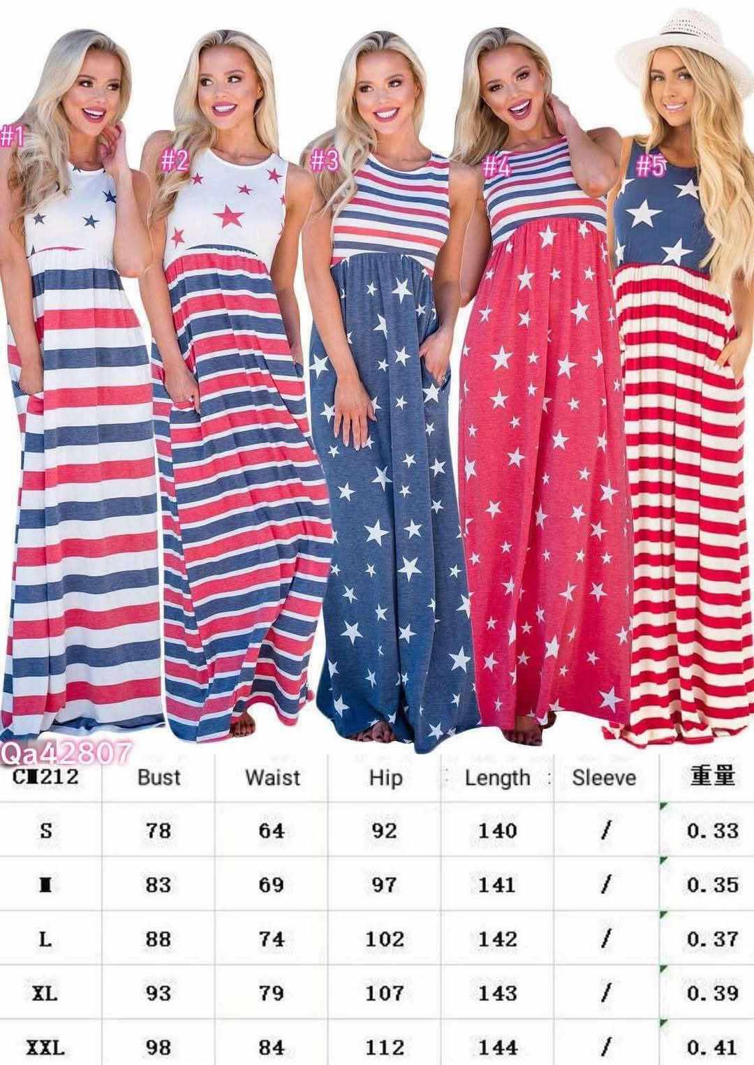 Women's 4th of July Maxi Dresses