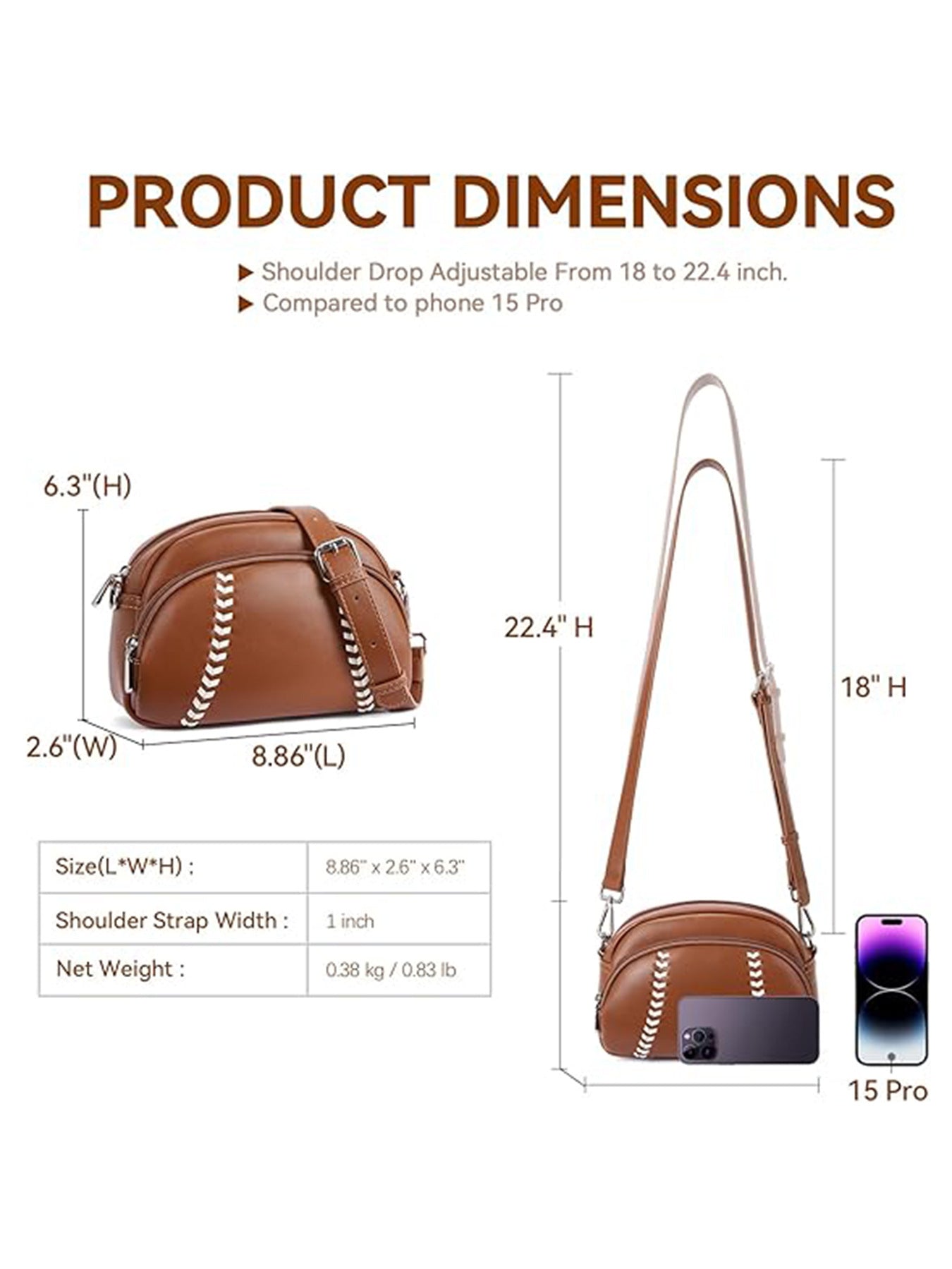 Baseball Crossbody Purse