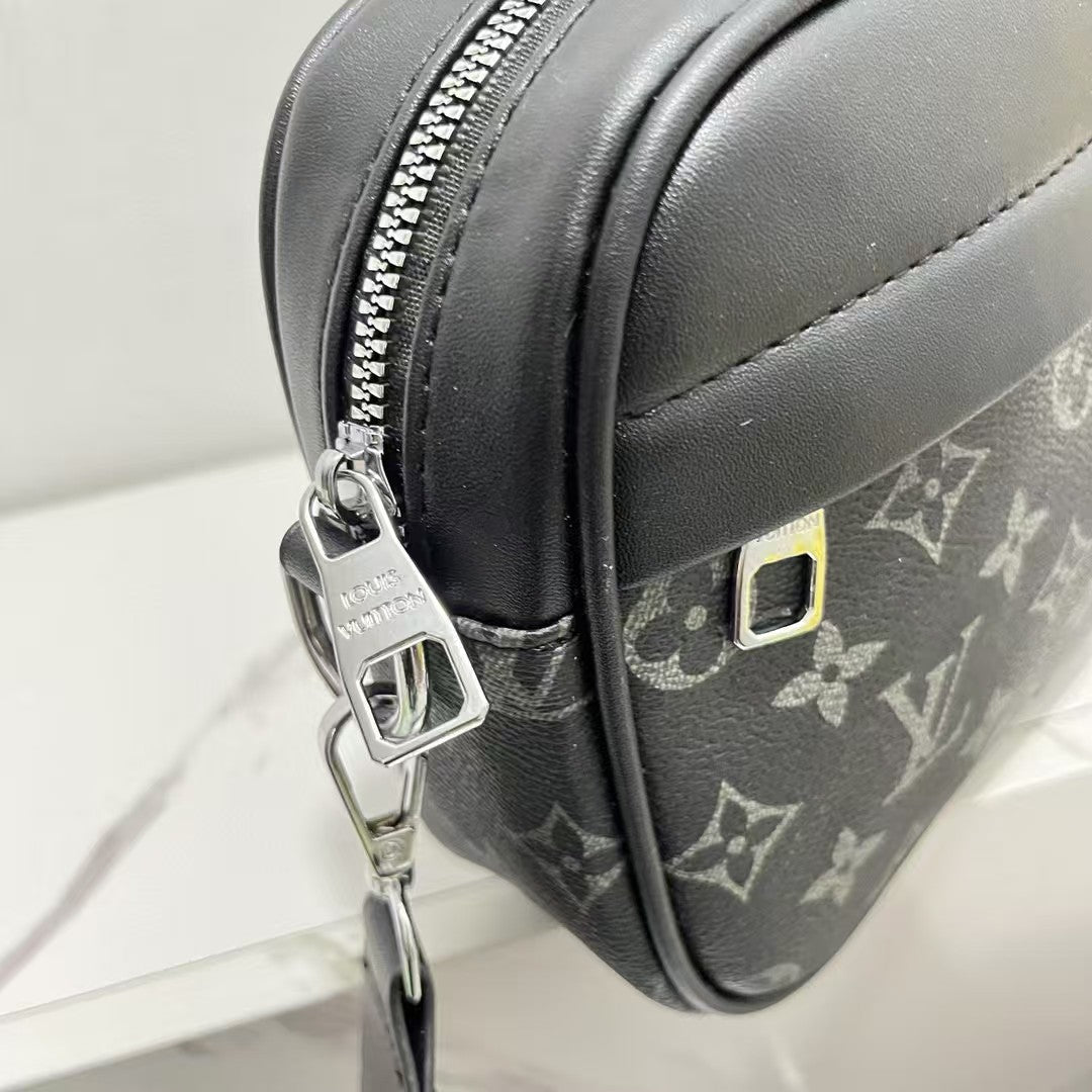 L Inspired Black Crossbody