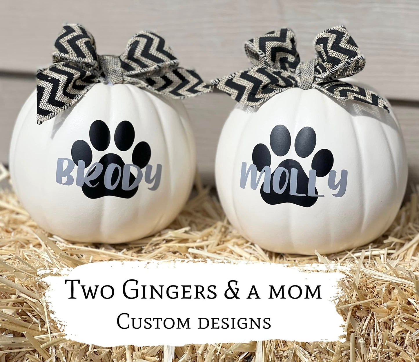 Custom Faux Pumpkins