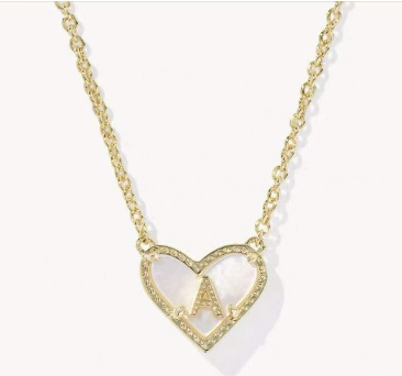 New Kendra Heart Initial Necklaces