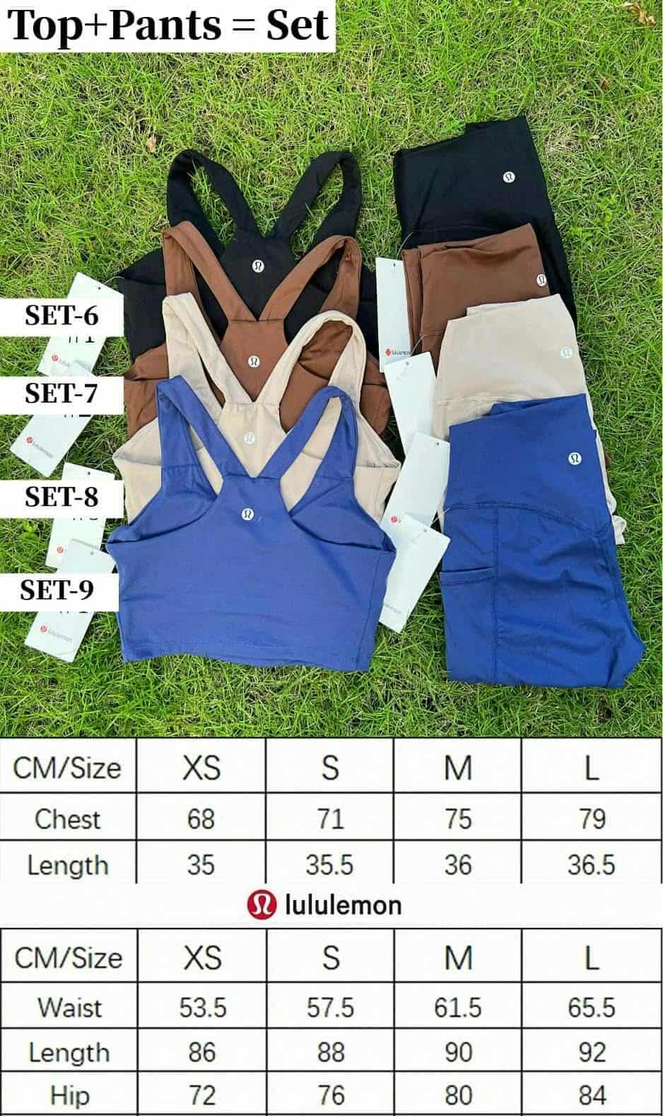 Lulu Sports Bra and Short Matching Set
