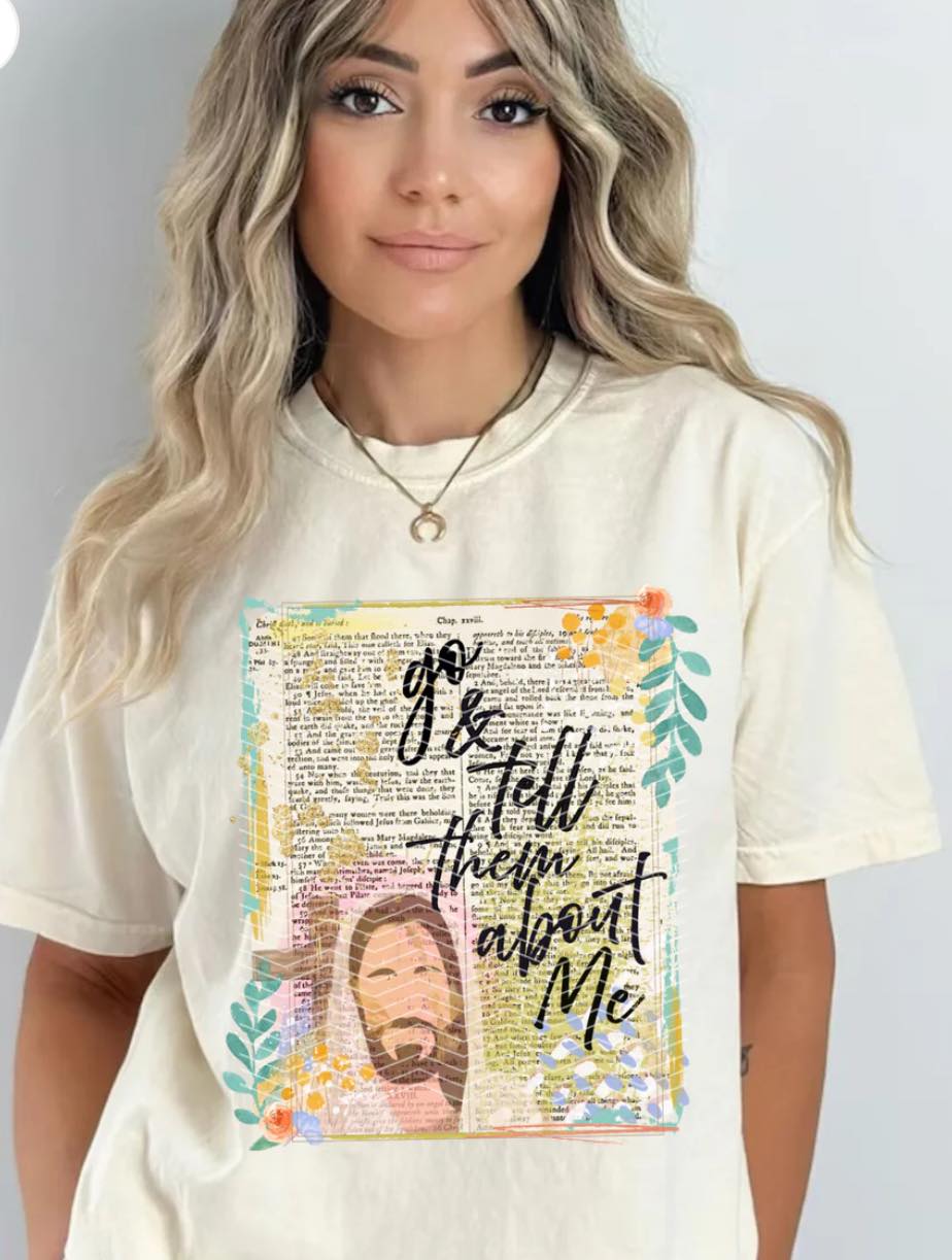 Tell them about me comfort colors t-shirt
