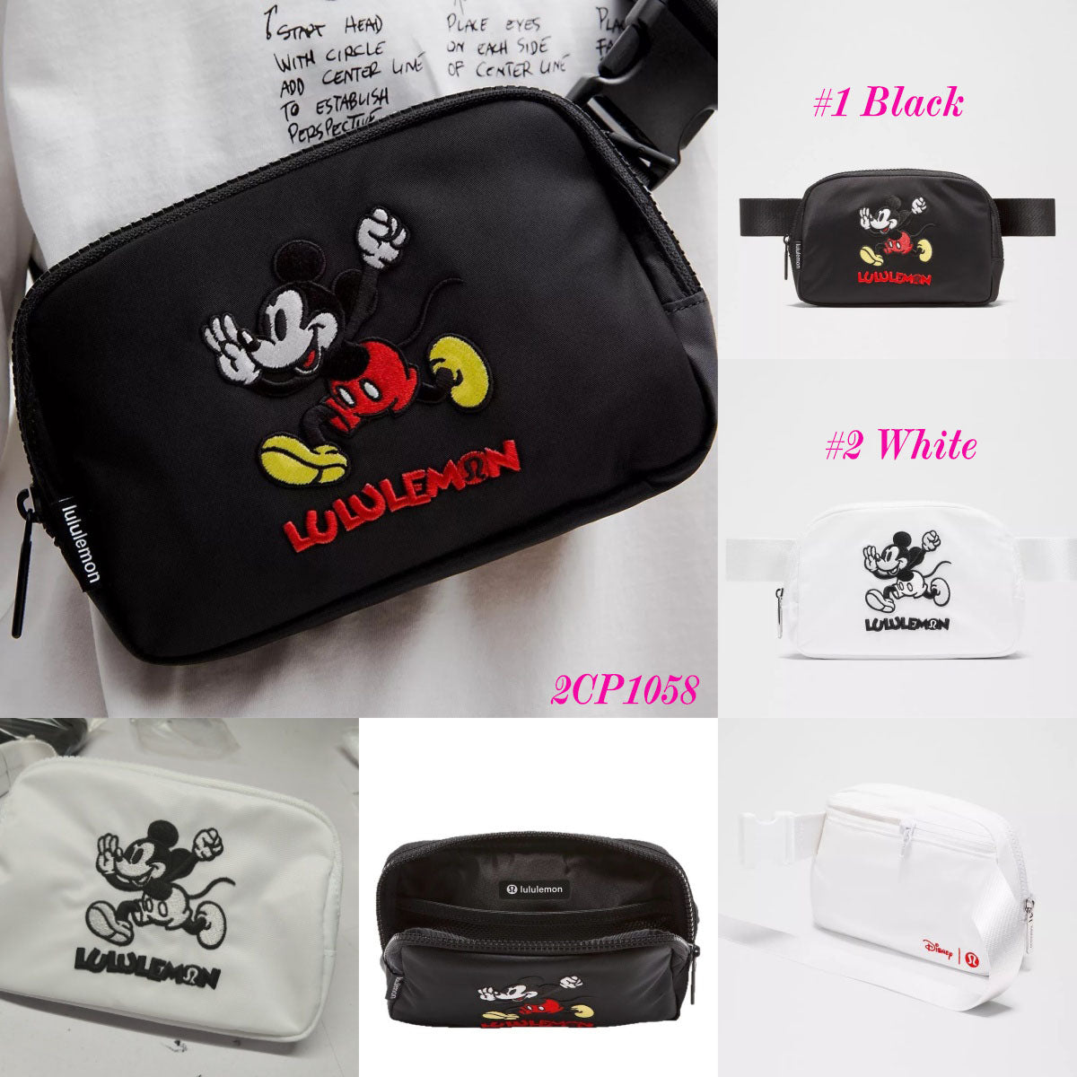 Embroidered Lulu Mouse Belt Bag