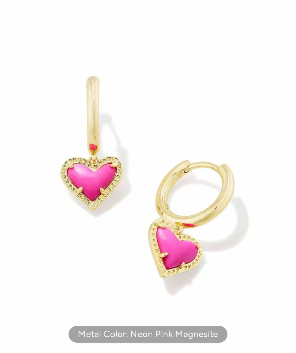 K Huggie Earrings