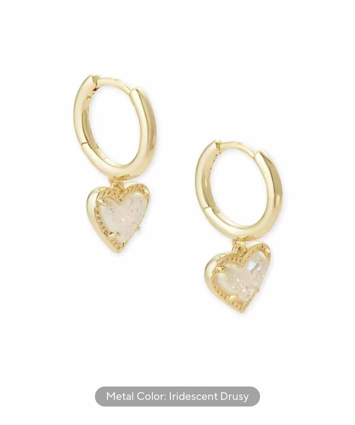 K Huggie Earrings