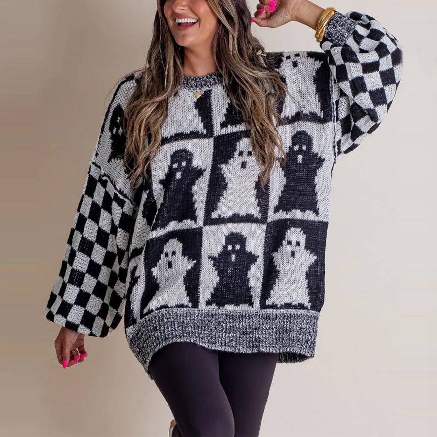Women's Halloween Ghost Pumpkin Sweaters