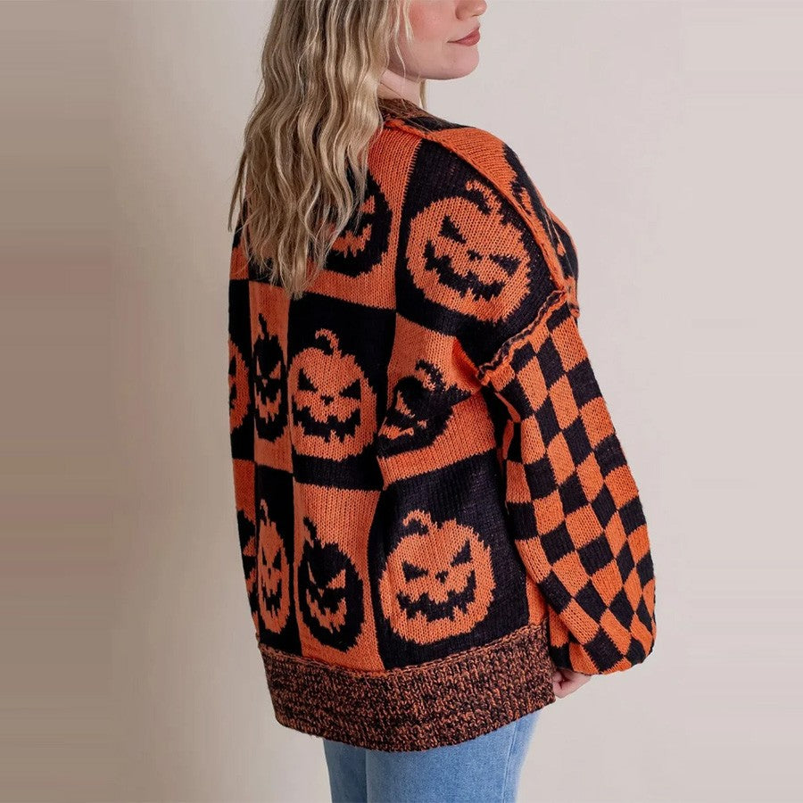 Women's Halloween Ghost Pumpkin Sweaters