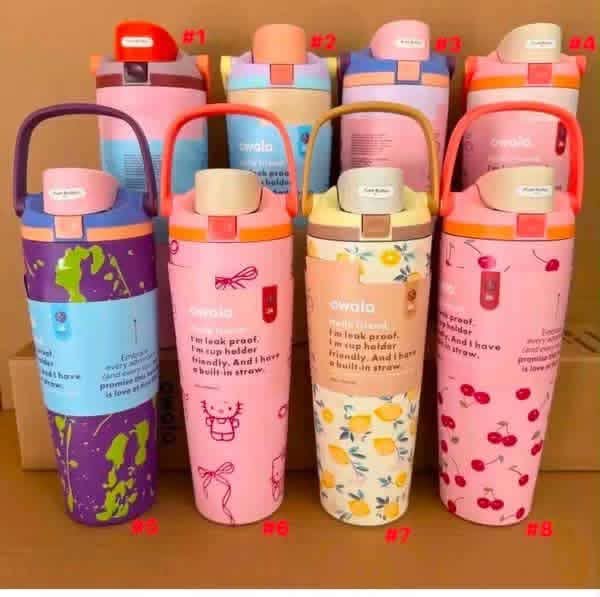OWALA 30 ounce flip top handle bottle