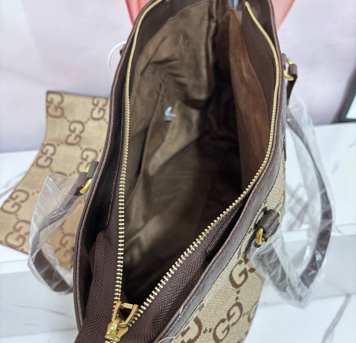 G Large Tote and Wristlet