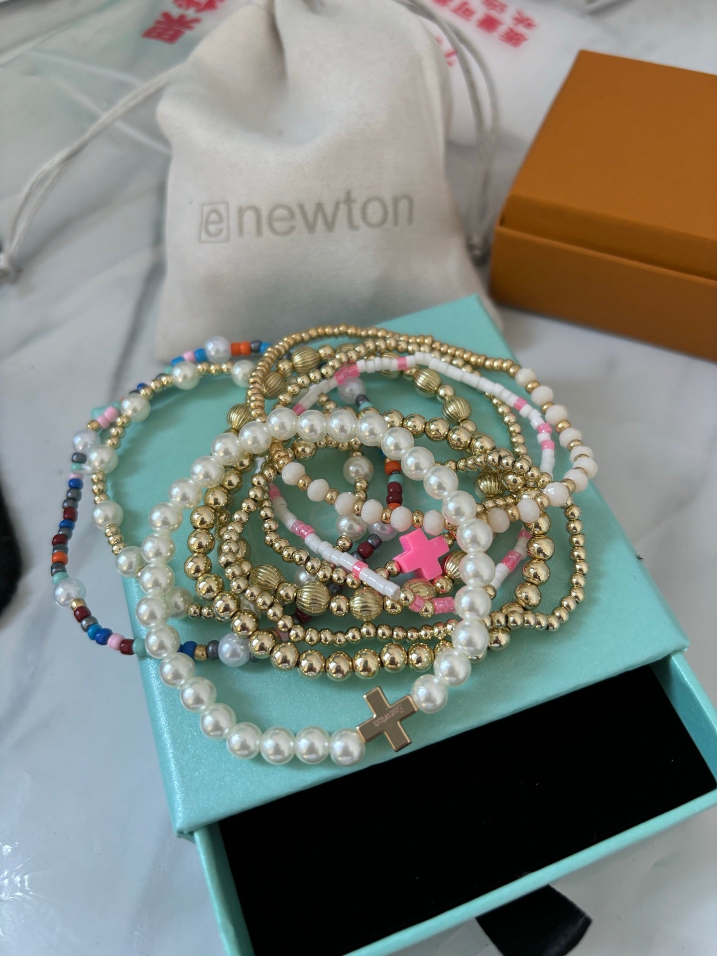 E Newton Bracelet Stack (9 pieces)