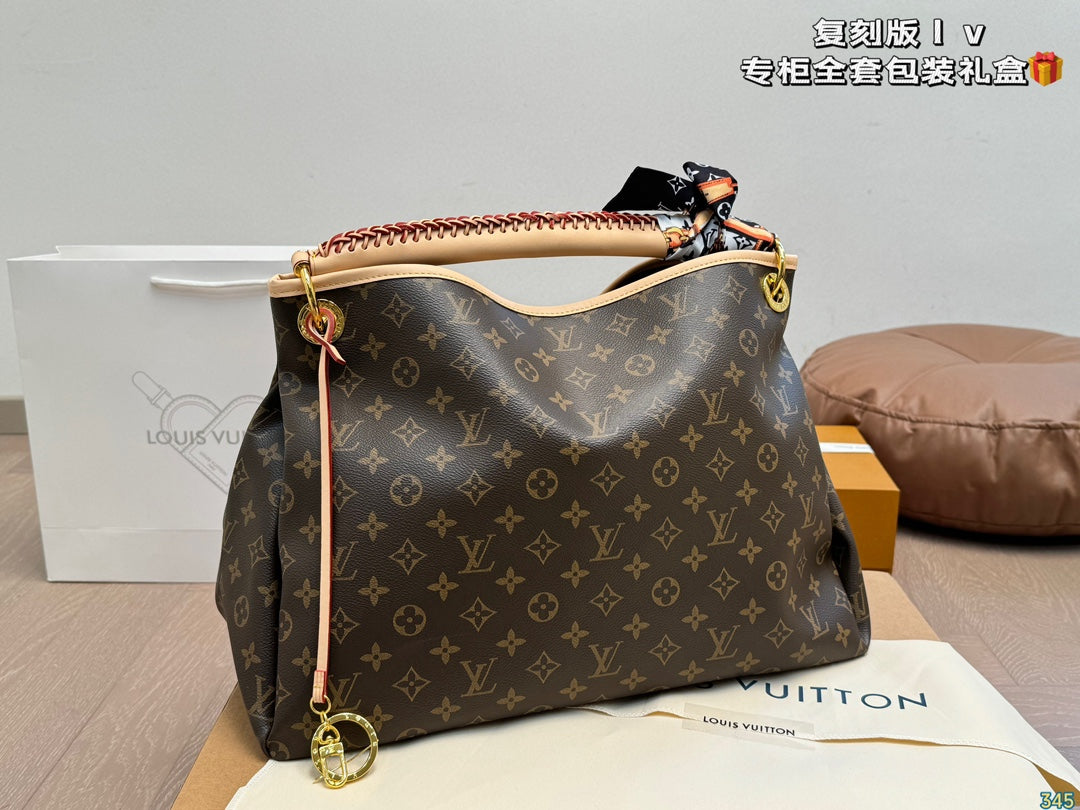 Lv Artsy MM Monogram Canvas Bag