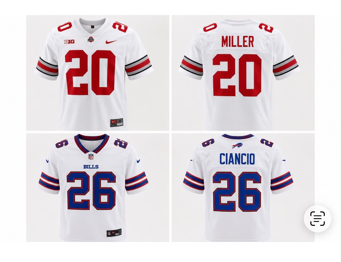 Custom Bills/Ohio State Jersey