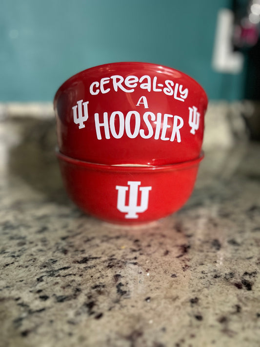 Cereal-sly a Hoosier Cereal Bowl Valentine
