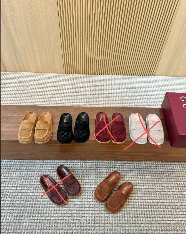 Gucci Suede Mules