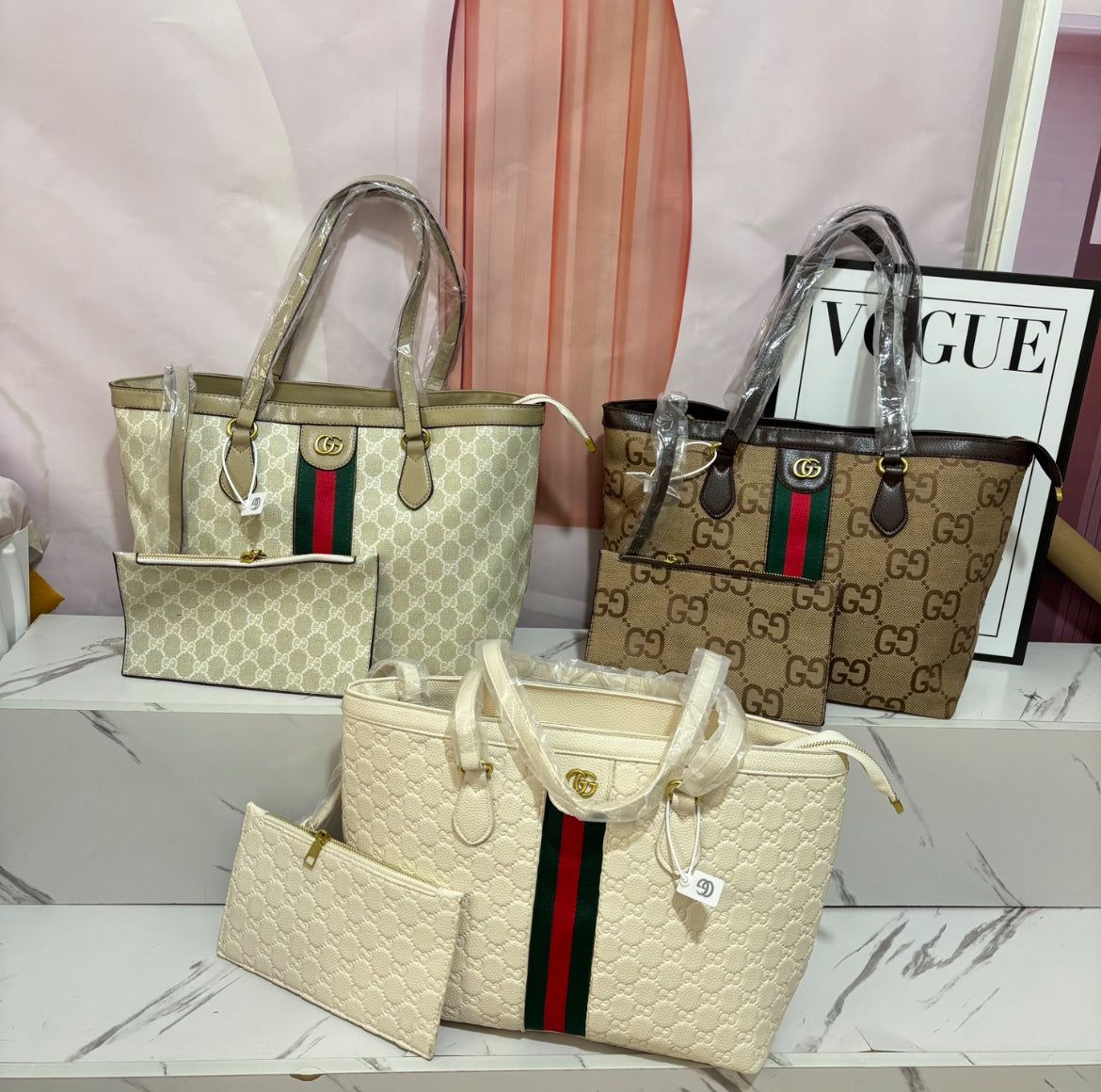 G Large Tote and Wristlet