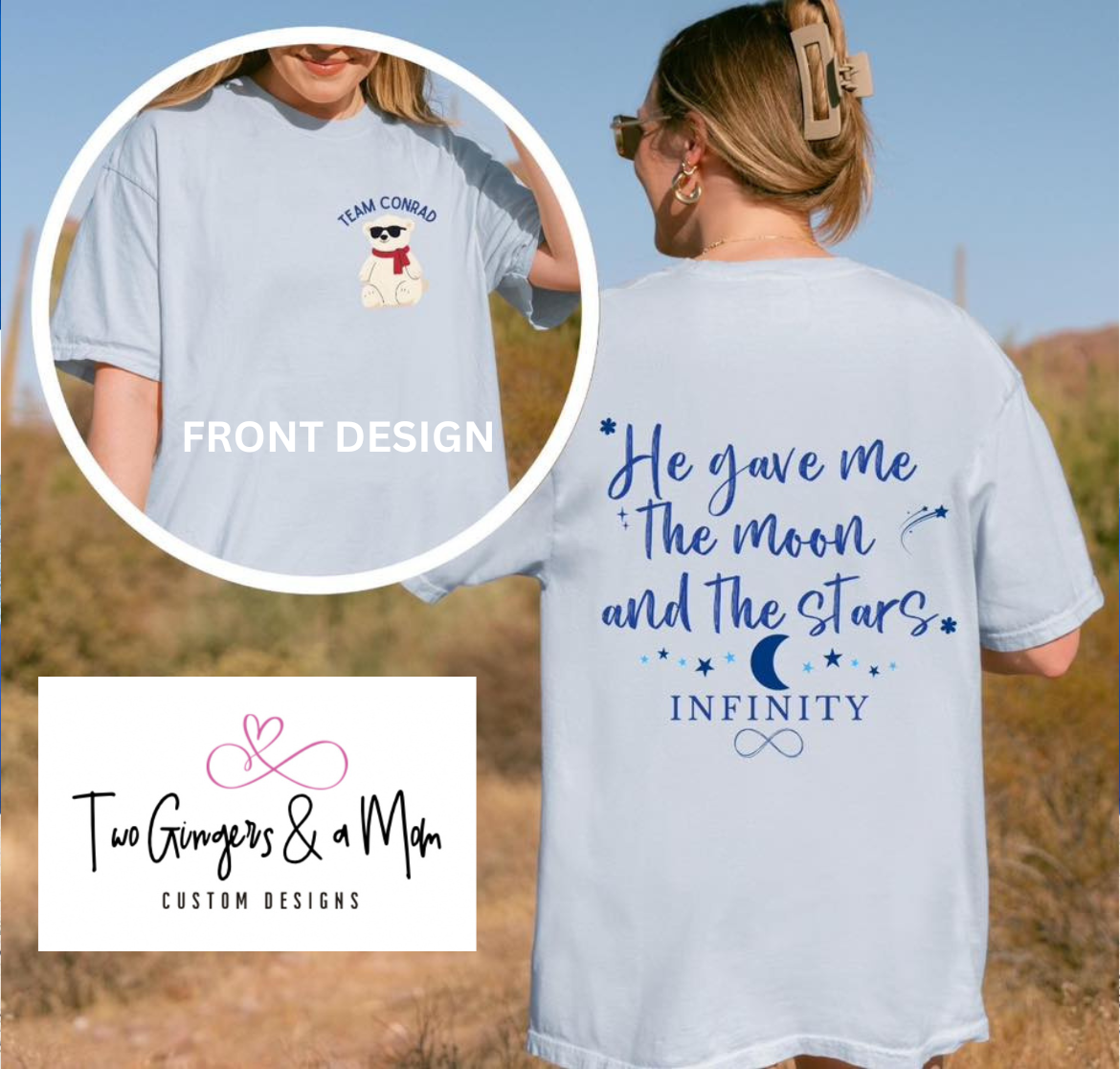Team Conrad T-Shirt Front & Back