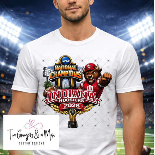 Indiana Hoosiers National Champions Trophy Tshirt / Sweatshirt