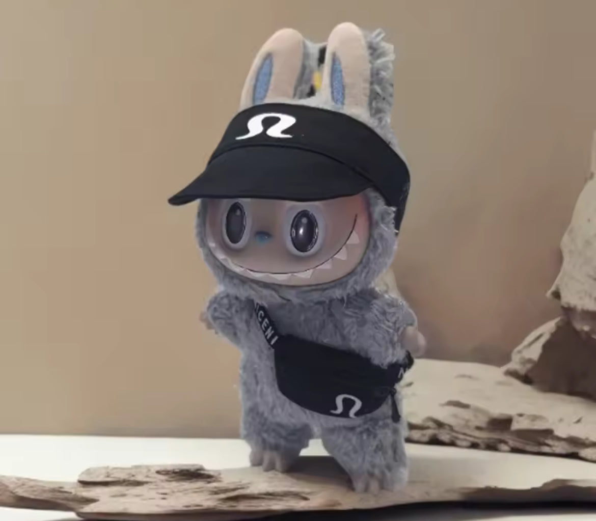 Lu Lu visor & belt bag labubu outfit