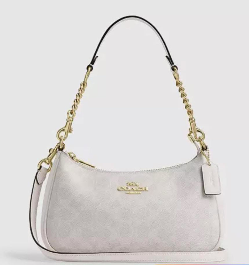 Coach White Terri Shoulder Bag