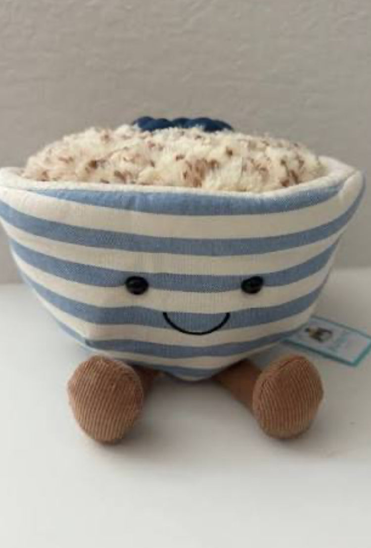 Jelly Cat Inspired oatmeal w/blueberries