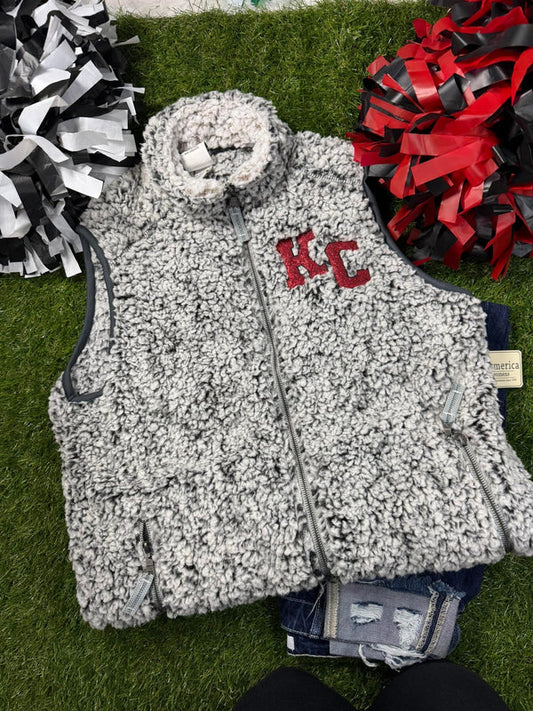 Custom Initial Glitter Embroidery Vest