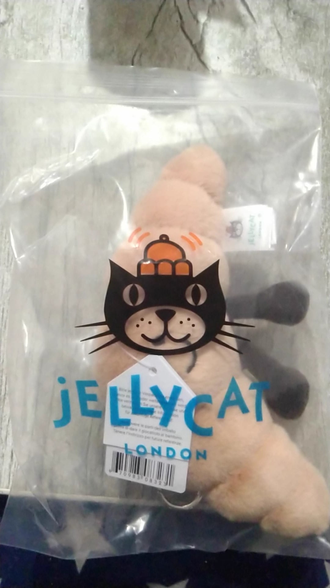 Jelly cat bear keychain