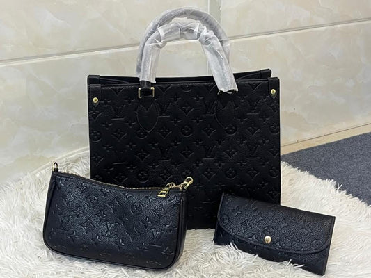 Black LV Inspired 3 piece set