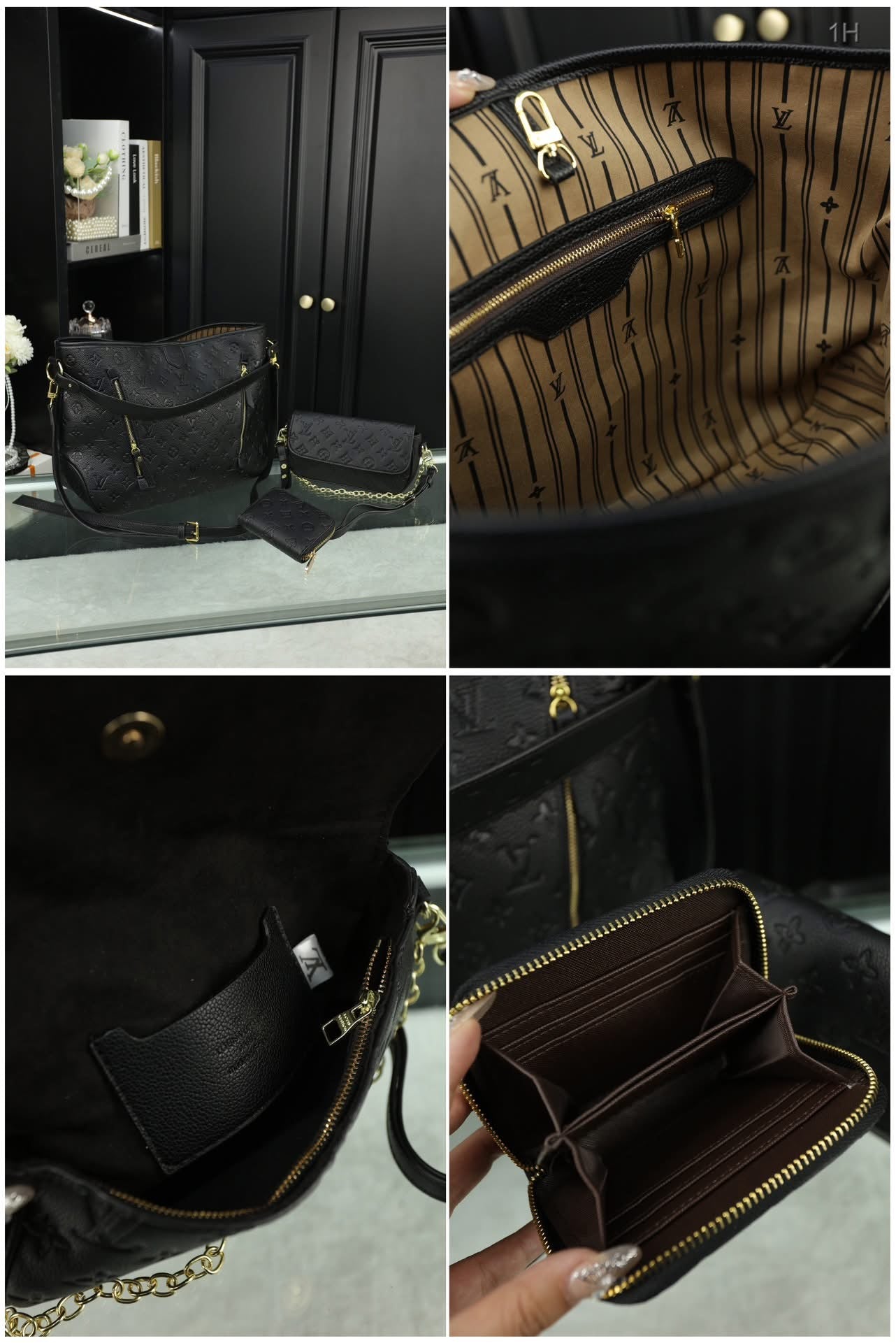Black LV 3 piece set