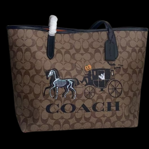 Coach Halloween Tote Skeleton