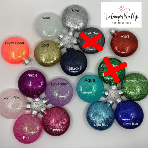 Custom Glitter Ornament