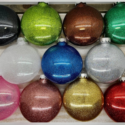 Custom Glitter Ornament