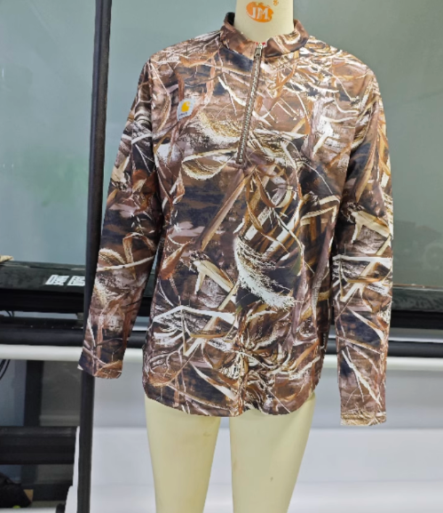 Womans Carhartt Camo 3 Quarter Zip