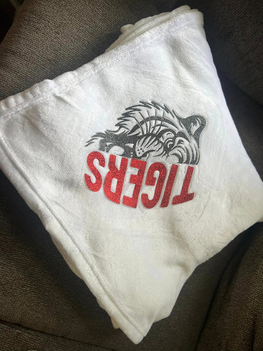 Custom Tigers Microfiber Blanket