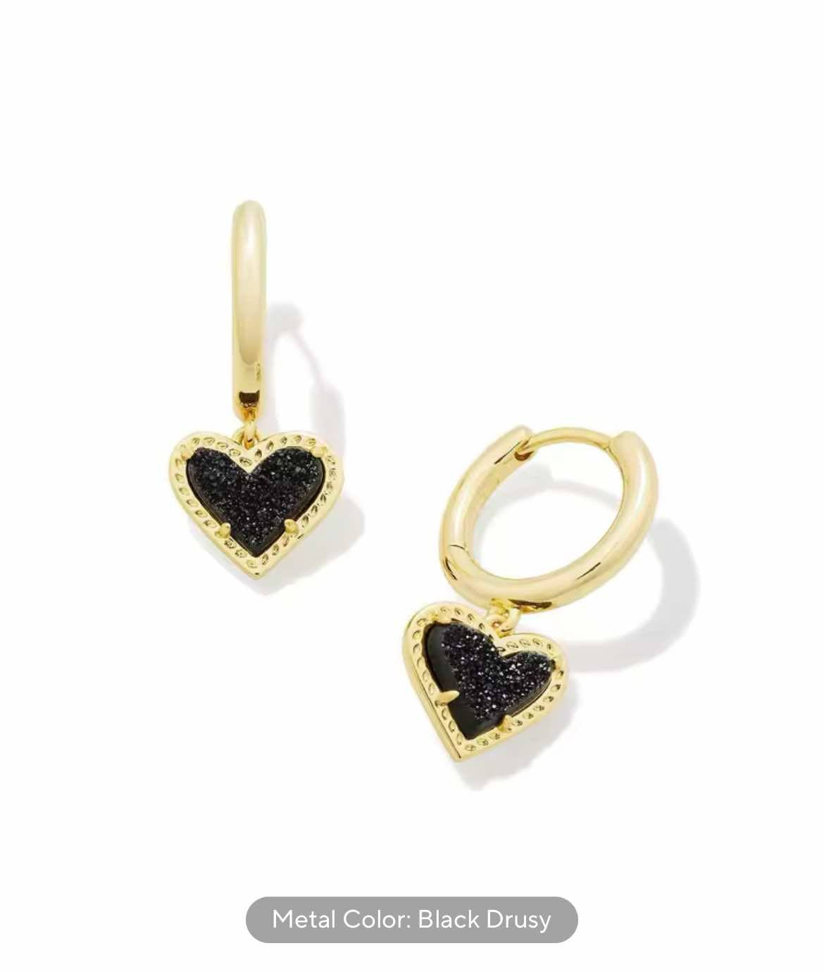 K Huggie Earrings