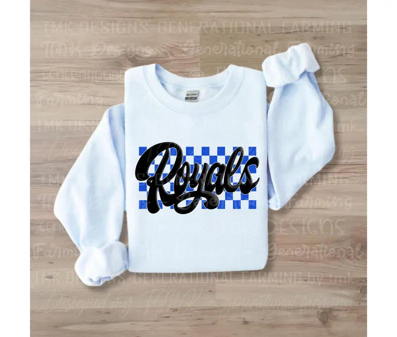 Royals Checkered Sweatshirt / Tee