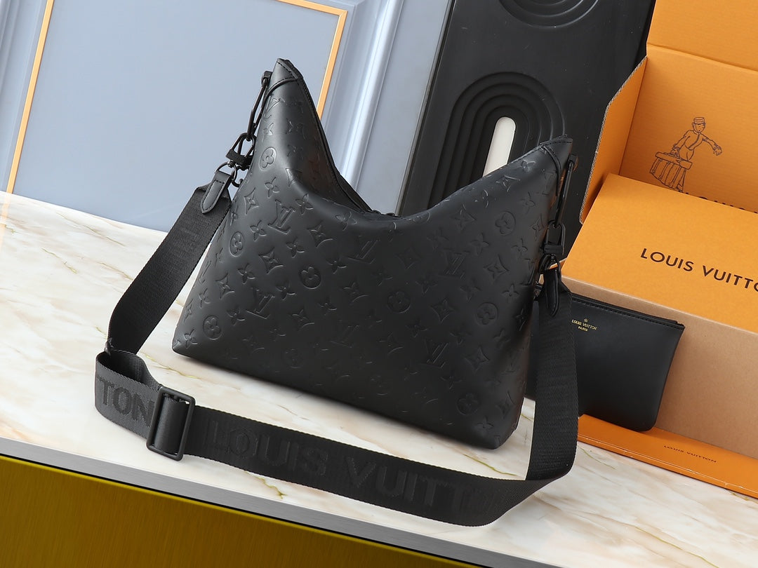 Lv Black Bag and Pouch