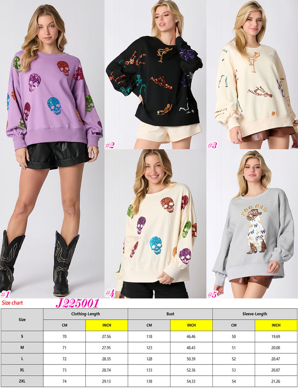 Women's Halloween Sequin Pullover