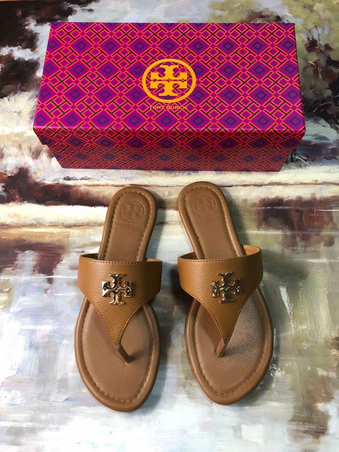 TB Leather Sandals